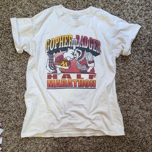 Vintage gophers vs. badgers t shirt